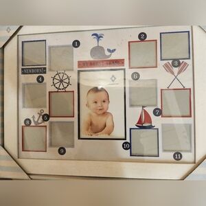 Nautical Themed Baby Photo Frame By Cocepts Kids